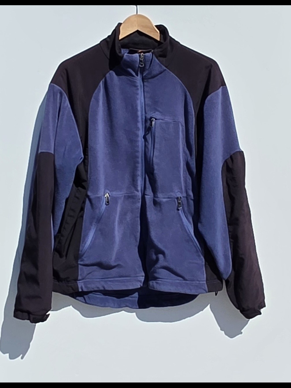 Vintage Hawke & Co Size L Blue and Black Performance Fleece Jacket